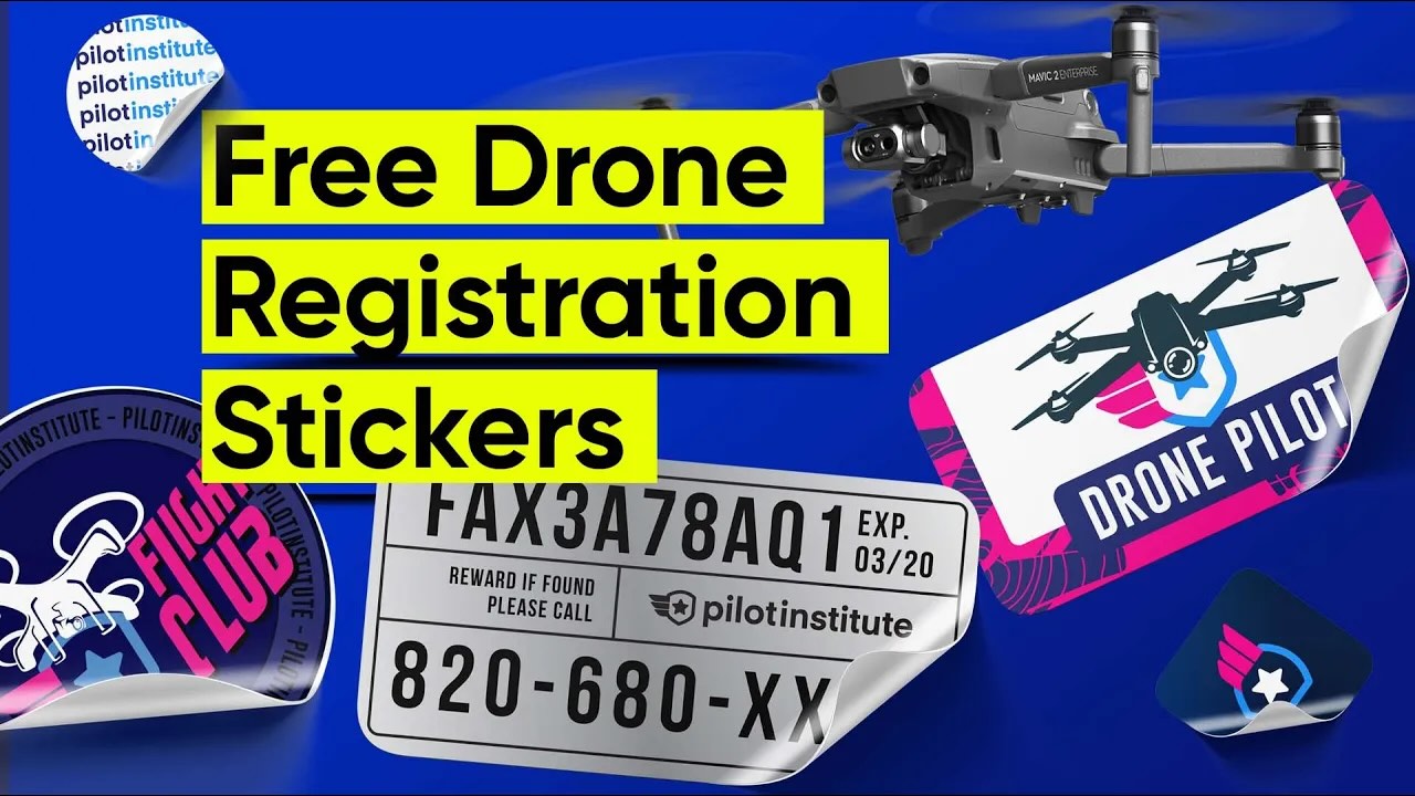 Free Drone Registration Stickers